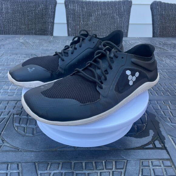 Vivobarefoot Primus Lite | Color: Black & White | Size US 12 - EU 45 - Picture 1 of 6